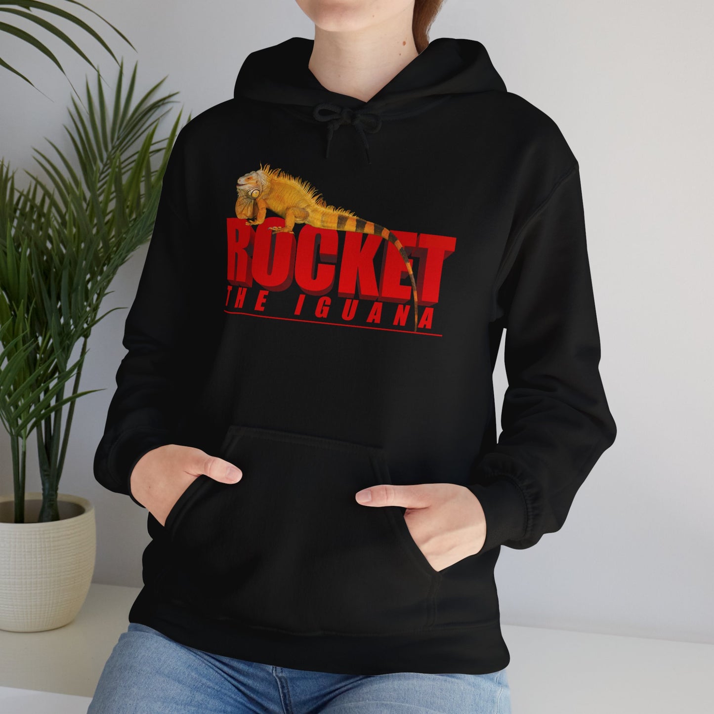 Rocket The Iguana Hoodie (un-stroked)